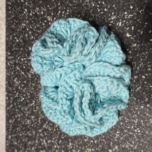 Crochet hair scrunchie.